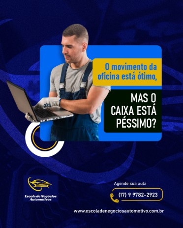 O movimento da oficia está ótimo, mas o caixa está péssimo?