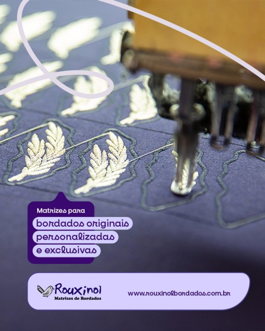Matrizes para bordados originais, personalizadas e exclusivas