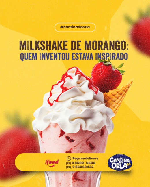 Milkshake de morango: quem inventou estava inspirado