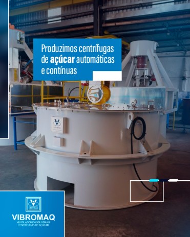 Produzimos centrífugas de açúcar automáticas e contínuas