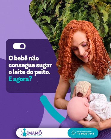 O bebê não consegue sugar o leite do peito. E agora?
