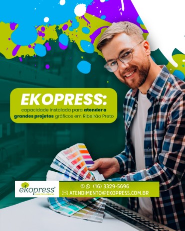 Ekopress: capacidade instalada para atender a grandes projetos gráficos em Ribeirão Preto