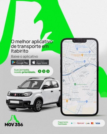 O melhor aplicativo de transporte em Itabirito