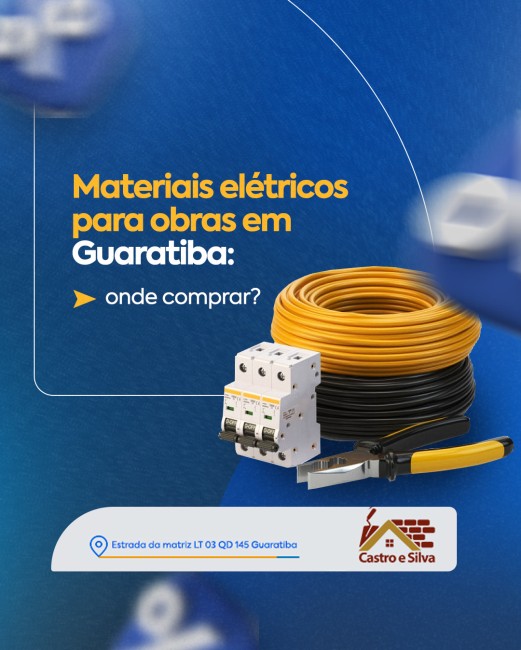 Materiais elétricos para obras em Guaratiba: onde comprar?