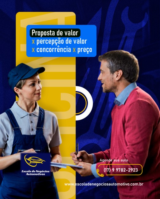 Proposta de valor x percepção de valor x concorrência x preço