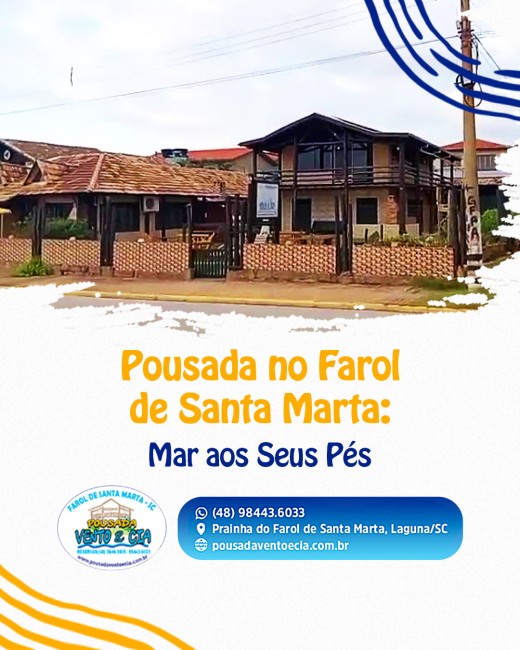 Pousada no Farol de Santa Marta: Mar aos Seus Pés