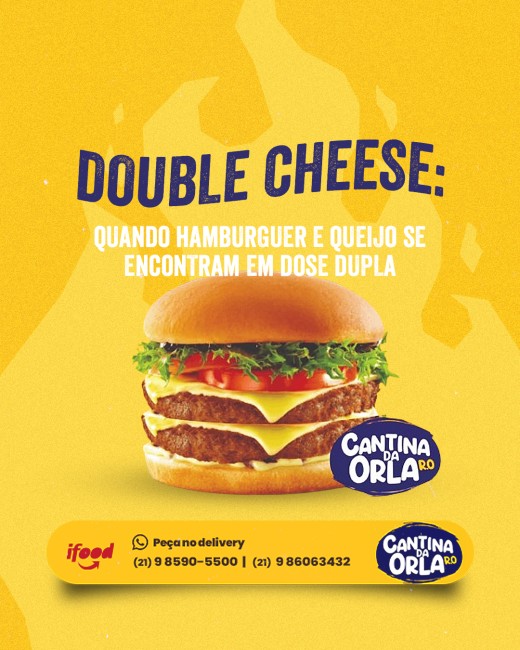 Double Cheese: quando hambúrguer e queijo se encontram em dose dupla