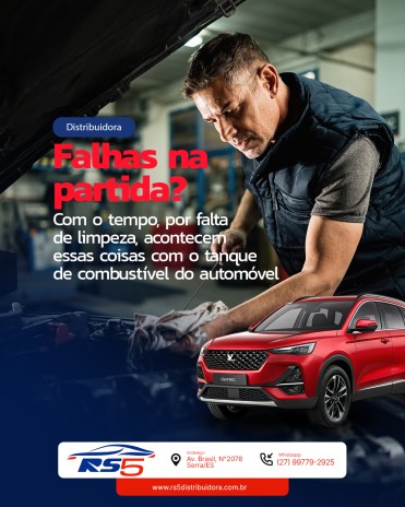 Falhas na partida? Com o tempo, por falta de limpeza, acontecem essas coisas com o tanque de combustível do automóvel