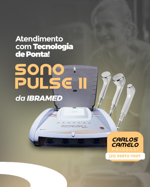 Atendimento com Tecnologia de Ponta! Sonopulse II da IBRAMED  ( modelo para imagem - Sonopulse II da IBRAMED )