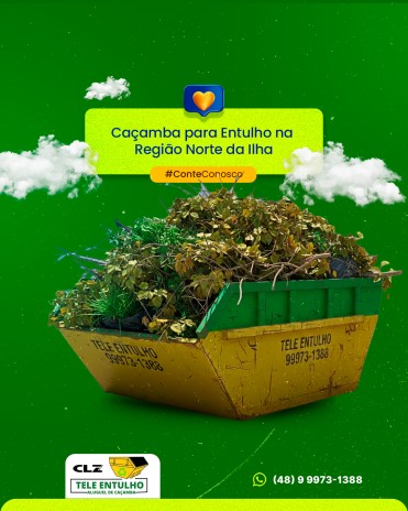 Caçamba para Entulho na Região Norte da Ilha