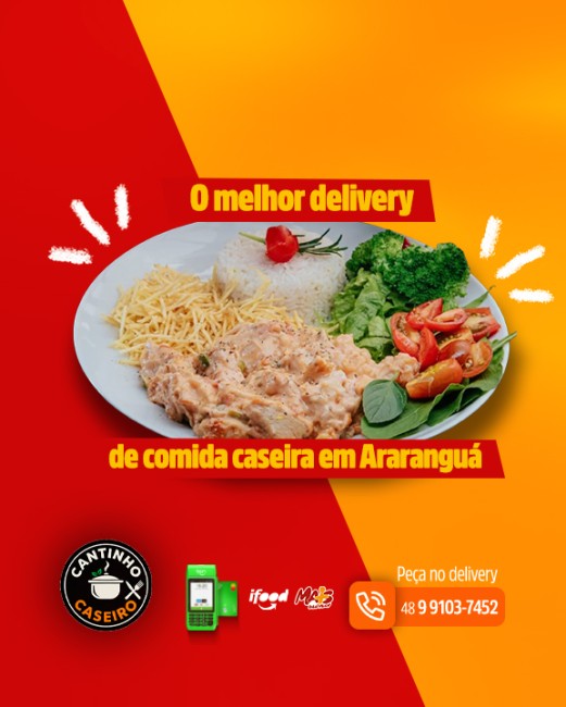 O melhor delivery de comida caseira em Araranguá