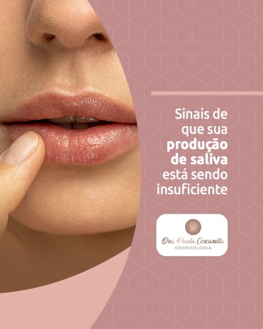 Sinais de que sua produção de saliva está sendo insuficiente