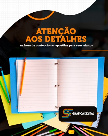 Atenção aos detalhes na hora de confeccionar apostilas para seus alunos
