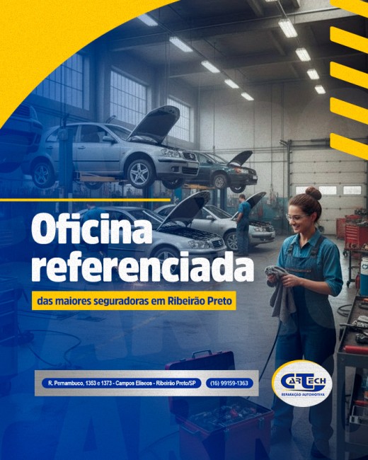 Oficina referenciada das maiores seguradoras em Ribeirão Preto