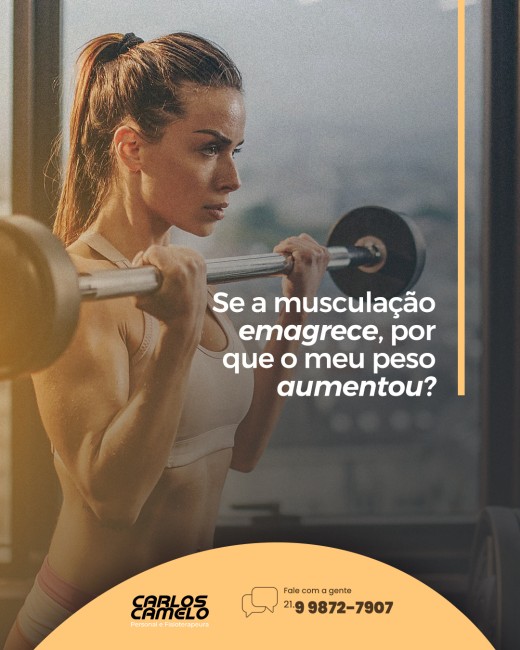 Se a musculação emagrece, por que o meu peso aumentou?