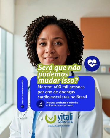 Será que não podemos mudar isso? Morrem 400 mil pessoas por ano de doenças cardiovasculares no Brasil