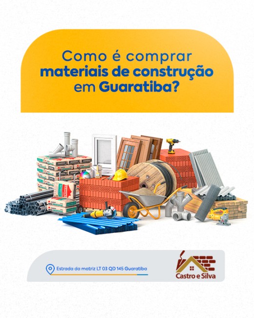 Como é comprar materiais de construção em Guaratiba?