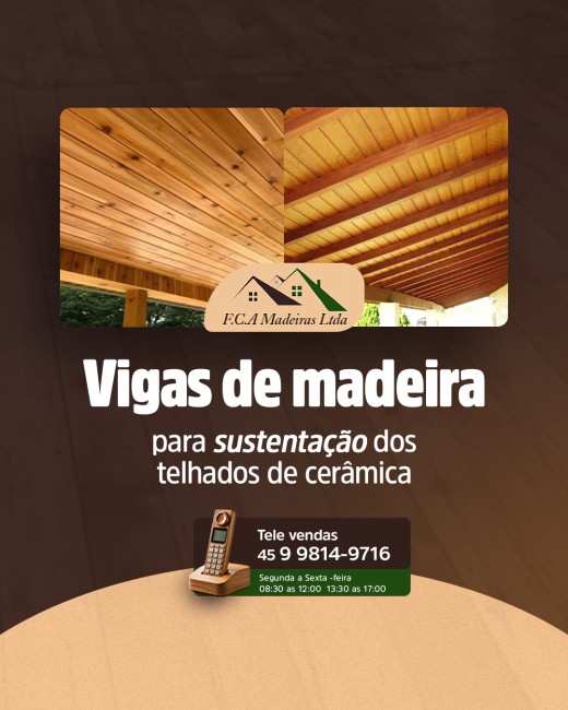 A importância das vigas de madeira para sustentação dos telhados de cerâmica