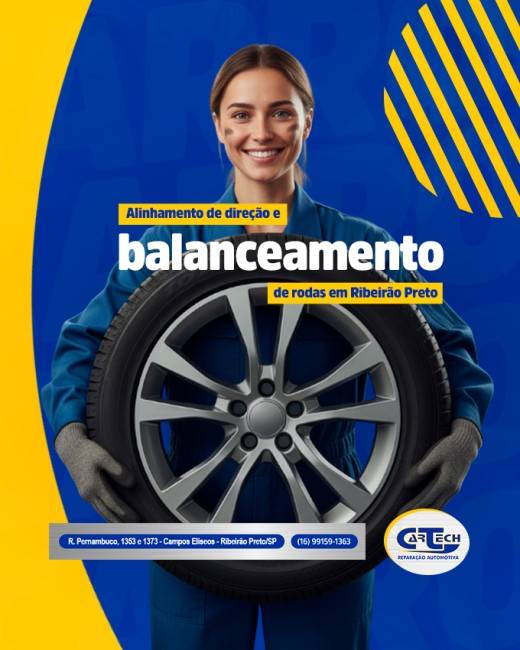 Alinhamento de direção e balanceamento de rodas em Ribeirão Preto