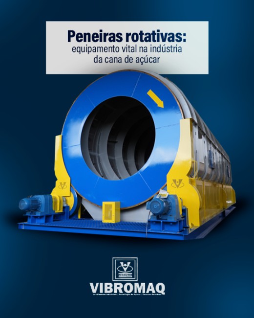 Peneiras rotativas: equipamento vital na indústria da cana de açúcar