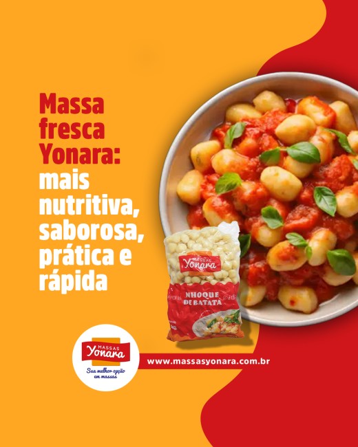 Massa fresca Yonara: mais nutritiva, saborosa, prática e rápida