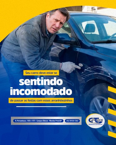 Seu carro deve estar se sentindo incomodado de passar as festas com esses arranhõezinhos