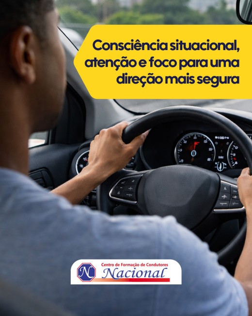 Consciência situacional, atenção e foco para uma direção mais segura