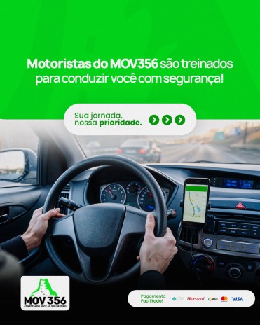 Motoristas do MOV356 são treinados para conduzir você com segurança