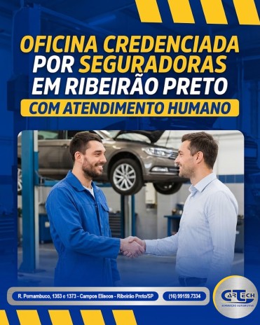 Oficina credenciada por seguradoras em Ribeirão Preto com atendimento humano