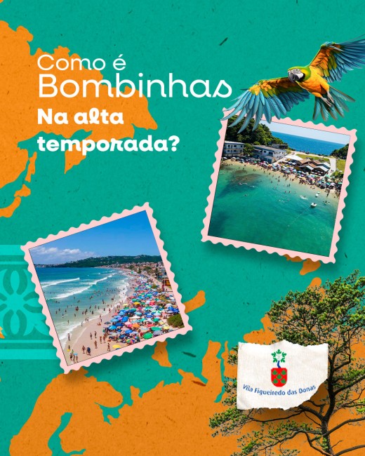 Como é Bombinhas na alta temporada?