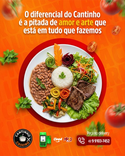 O diferencial do Cantinho é a pitada de amor e arte que está em tudo que fazemos