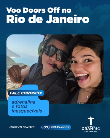 Voo Doors Off no Rio de Janeiro adrenalina e fotos inesquecíveis