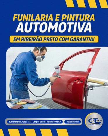 Funilaria e pintura automotiva em Ribeirão Preto com garantia!