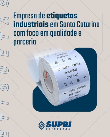 Empresa de etiquetas industriais em Santa Catarina com foco em qualidade e parceria