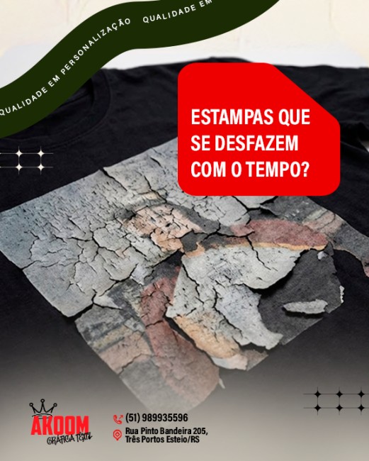 Estampas que se desfazem com o tempo?