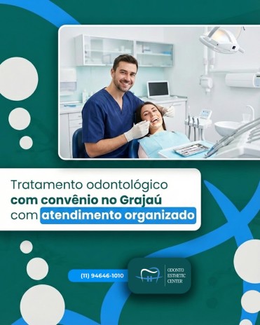 Tratamento odontológico com convênio no Grajaú com atendimento organizado