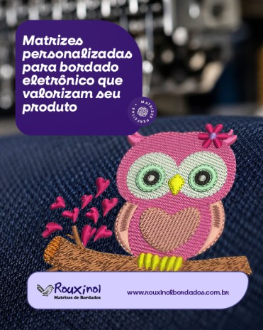 Matrizes personalizadas para bordado eletrônico que valorizam seu produto