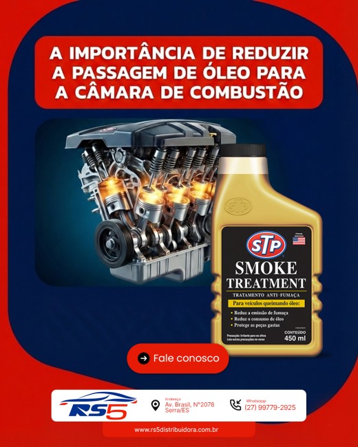 A importância de reduzir a passagem de óleo para a câmara de combustão