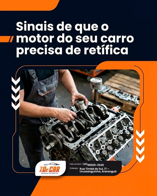 Sinais de que o motor do seu carro precisa de retífica