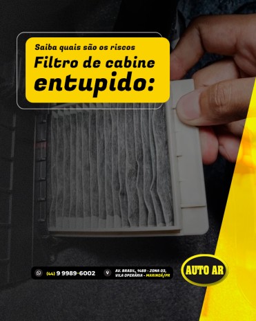 Filtro de cabine entupido: saiba quais são os riscos