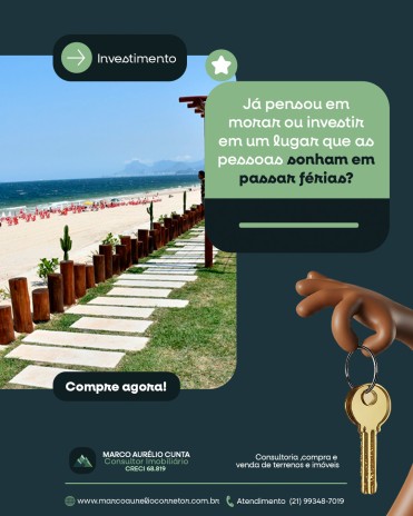 Já pensou em morar ou investir em um lugar que as pessoas sonham em passar férias?