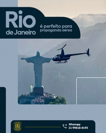 Rio de Janeiro é perfeito para propaganda aérea