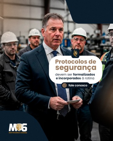 Protocolos de segurança devem ser formalizados e incorporados à rotina