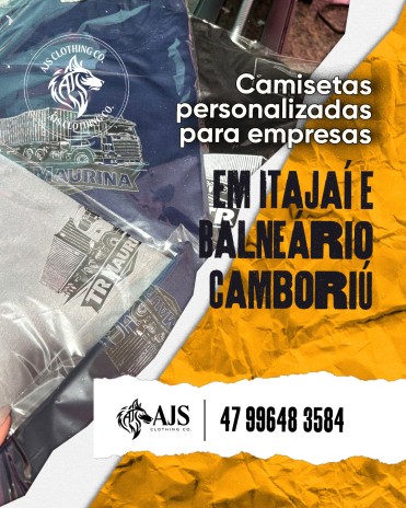 Camisetas personalizadas para empresas em Itajaí e Balneário Camboriú