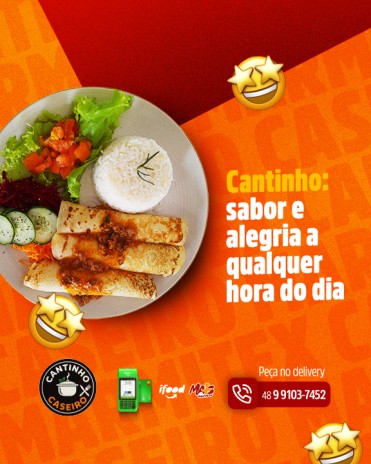 Cantinho: sabor e alegria a qualquer hora do dia
