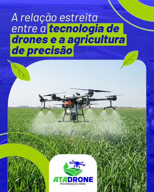 A relação estreita entre a tecnologia de drones e a agricultura de precisão