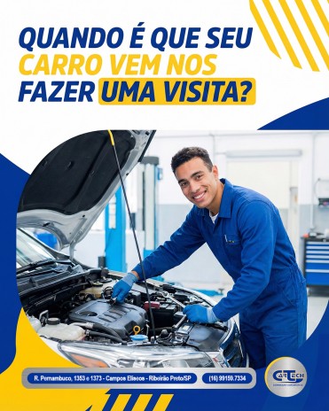 Quando é que seu carro vem nos fazer uma visita?