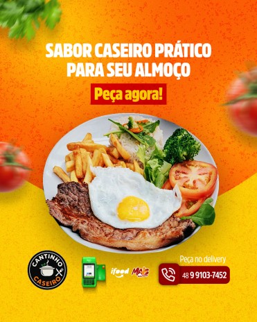 Sabor Caseiro Prático para Seu Almoço em Araranguá Peça Agora
