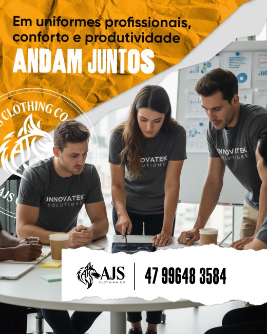 Em uniformes profissionais, conforto e produtividade andam juntos