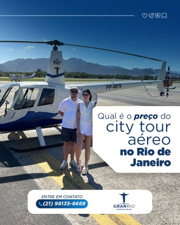 Qual é o preço do city tour aéreo no Rio de Janeiro